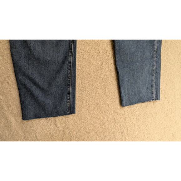 NWT J.CREW Essential‎ Straight Button Fly High Waist Raw Hems Jeans Size 32 - Picture 3 of 9